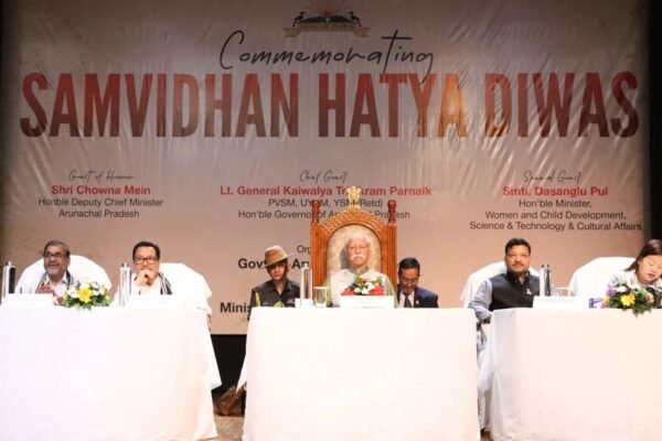 Residents are urged by Khandu and Parnaik to protect democracy on Samvidhan Hatya Diwas